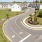 a road with houses along it