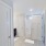 a bathroom with white doors