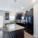 a kitchen with a dining table