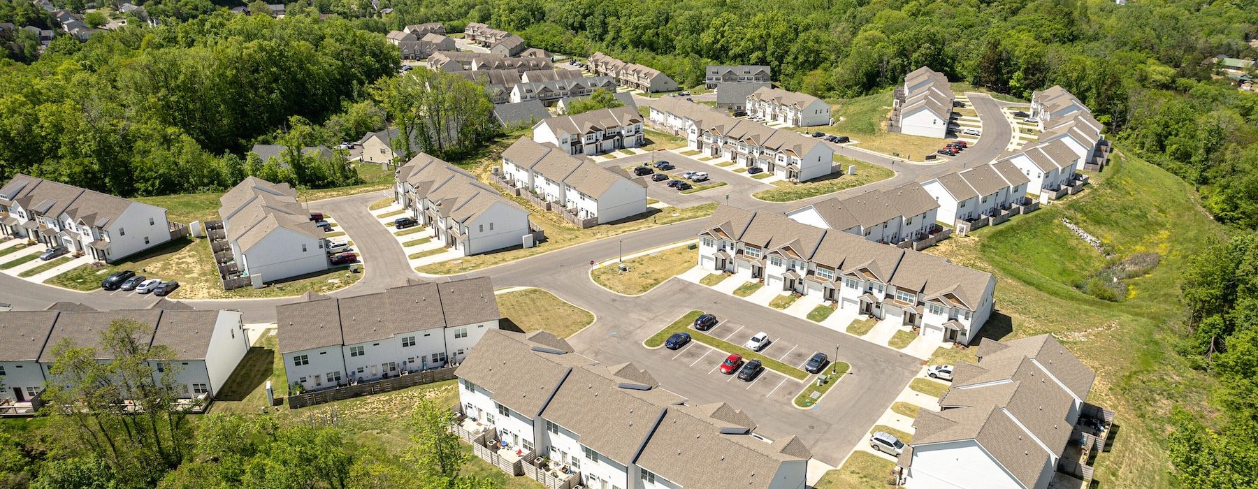 aerial view of a large building
